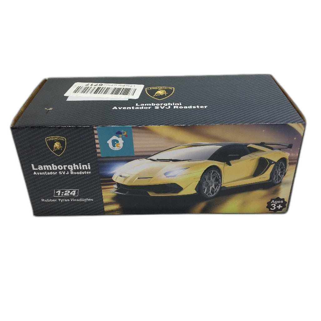 AeroQuest Lamborghini Aventador SVJ Roadster 1:24 RC Car in Lime Green NEW