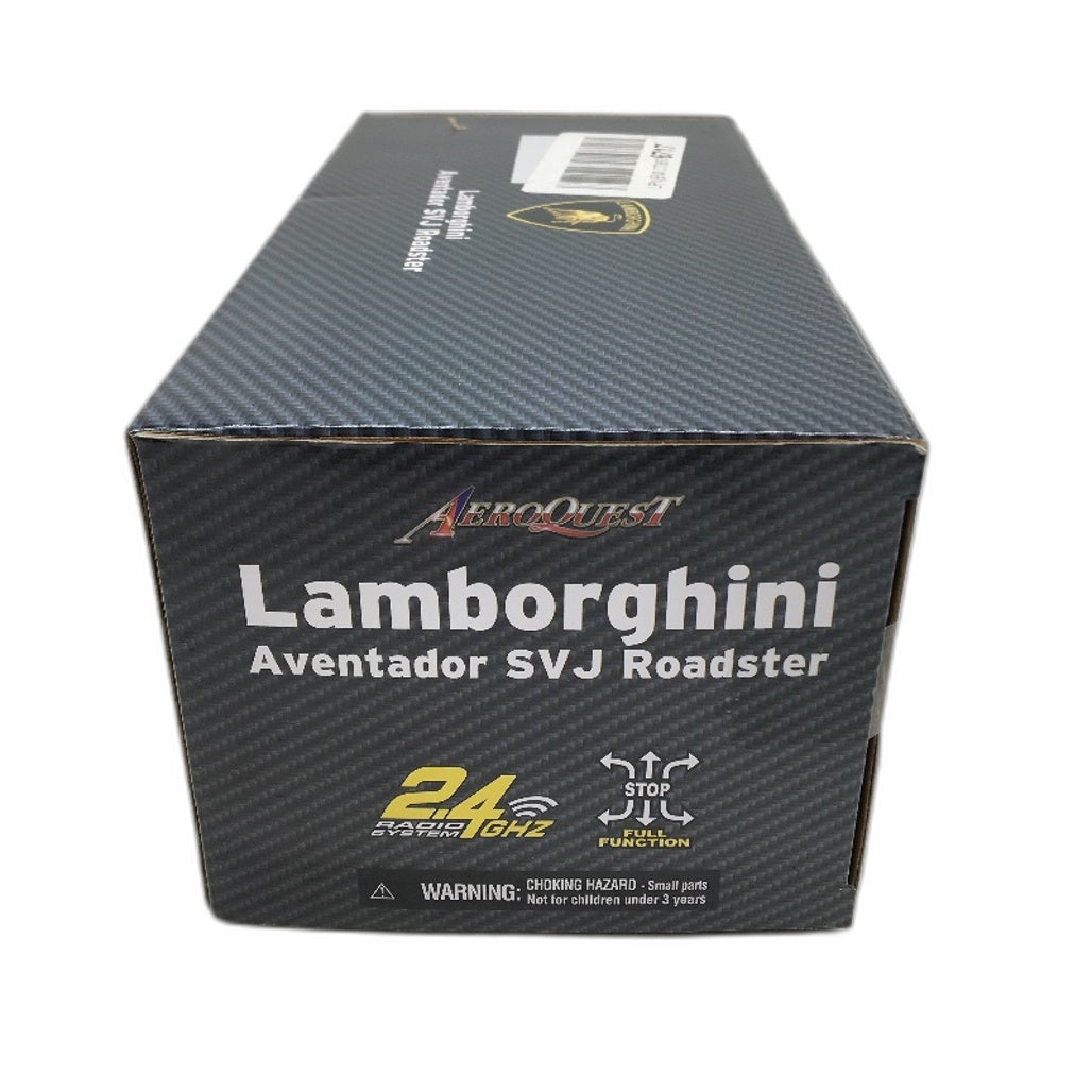 AeroQuest Lamborghini Aventador SVJ Roadster 1:24 RC Car in Lime Green NEW