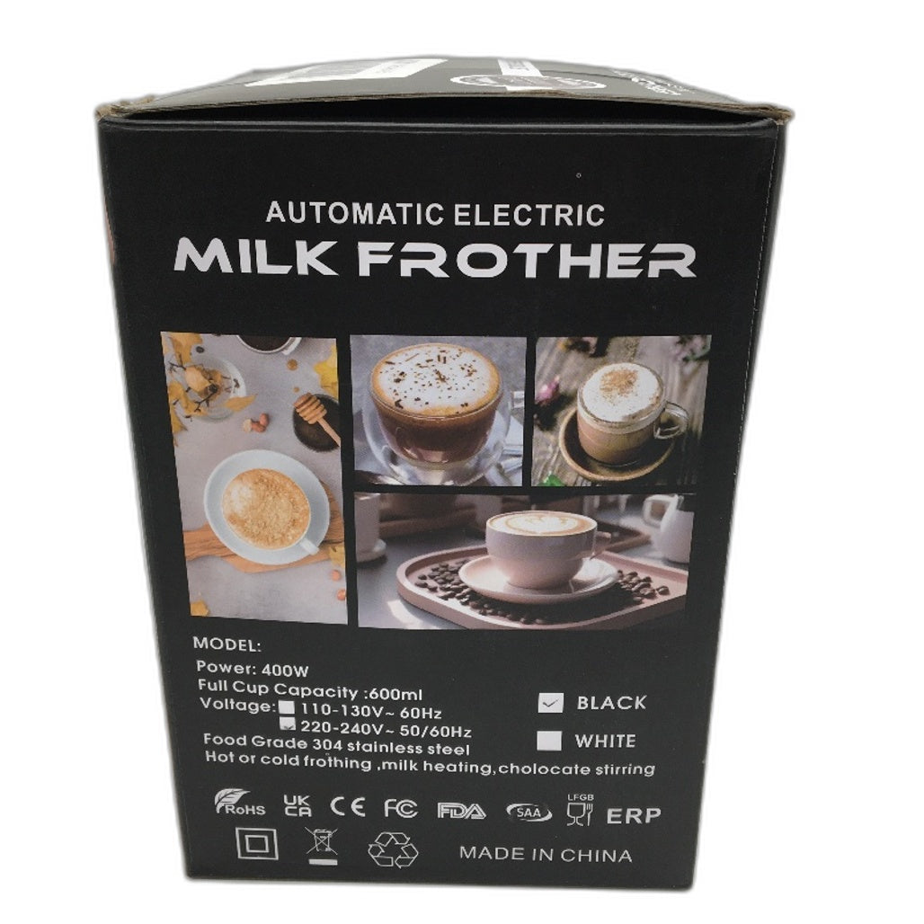 Electric Milk Frother 4-in-1 Frother & Steamer 430ml Automatic Foam Maker