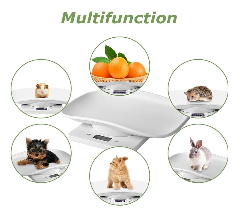 Pet Scale White Animal Weighing Device Household Multifunction Electronic Scale