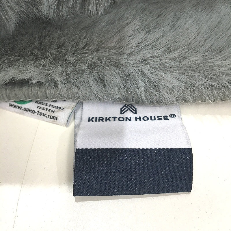 Kirkton House Super Soft Faux Rabbit Fur Plush Grey Floor Rug NEW