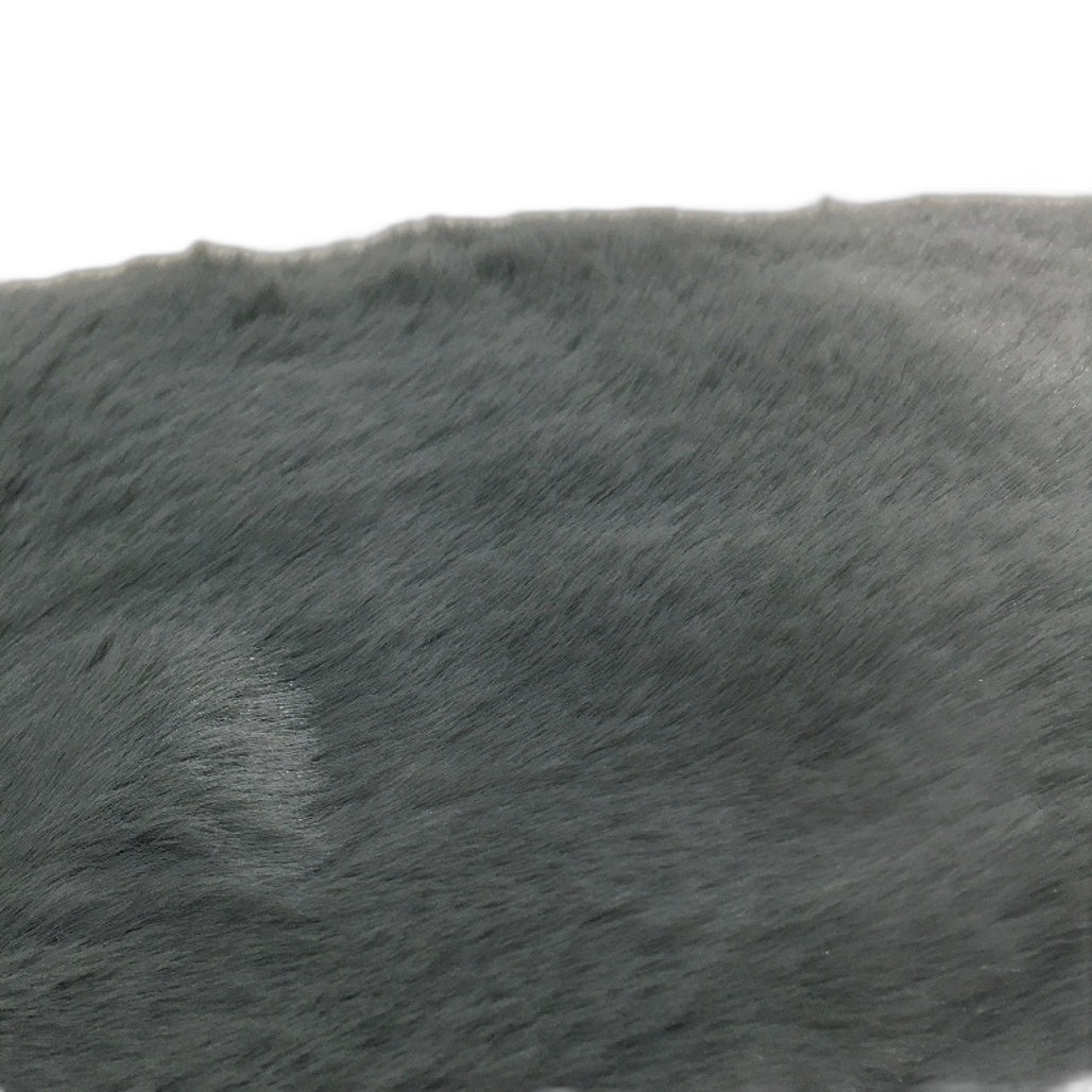 Kirkton House Super Soft Faux Rabbit Fur Plush Grey Floor Rug NEW