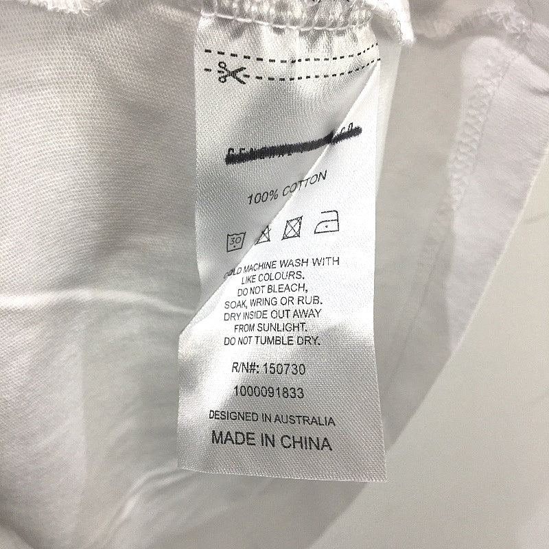 General Pants Co White 100% Cotton O.G. Skate Classic Tee Mens Size Large
