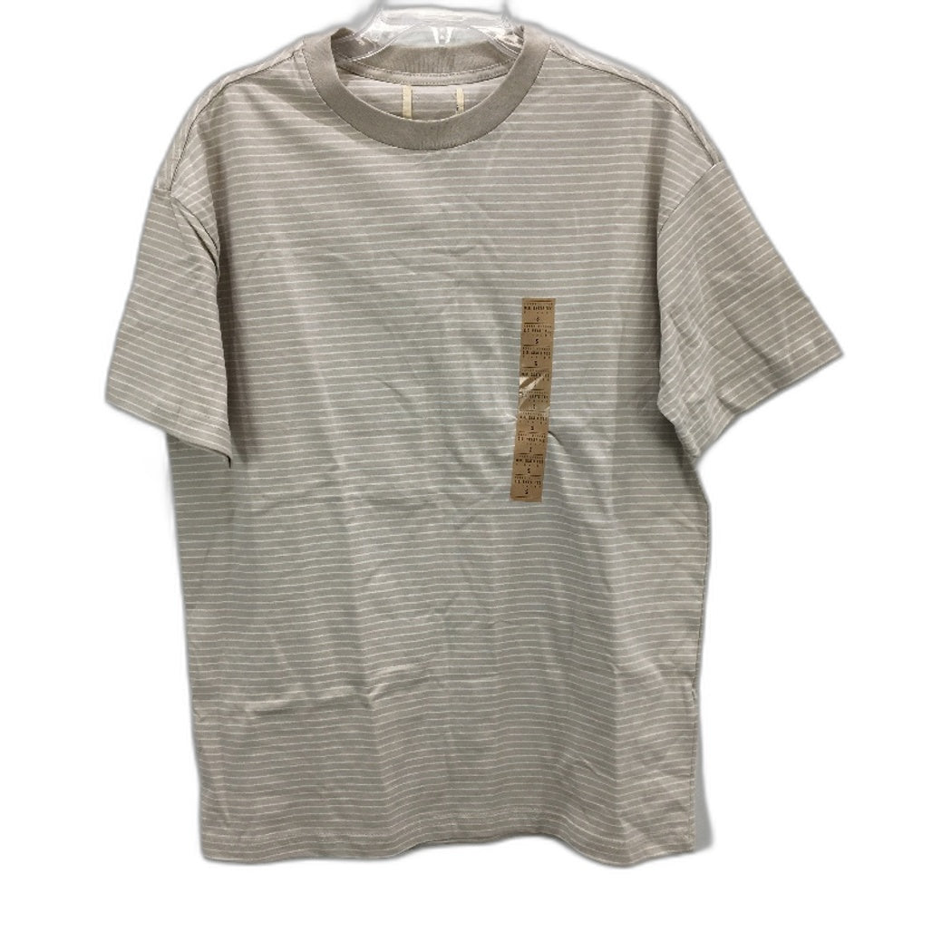 General Pants Co Brown O.G. Skate Classic Striped Cotton Tee Mens Size Small