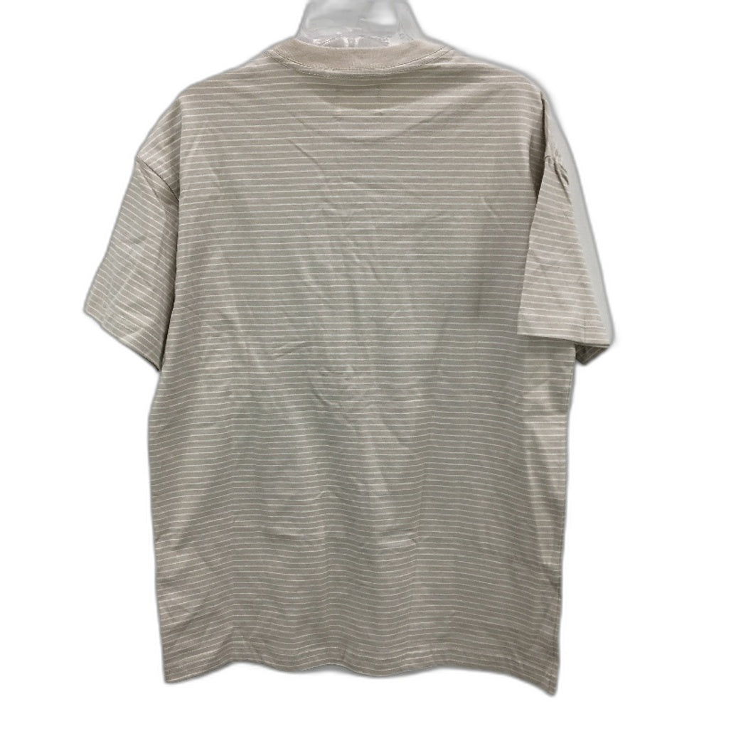 General Pants Co Brown O.G. Skate Classic Striped Cotton Tee Mens Size Small