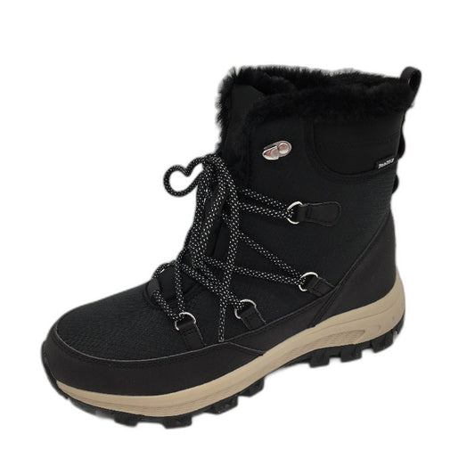 Crane Snow Extreme Thermoboots Warm Boots Fleece Lined Black Womens Size 9 NEW