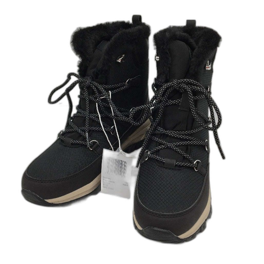 Crane Snow Extreme Thermoboots Warm Boots Fleece Lined Black Womens Size 9 NEW
