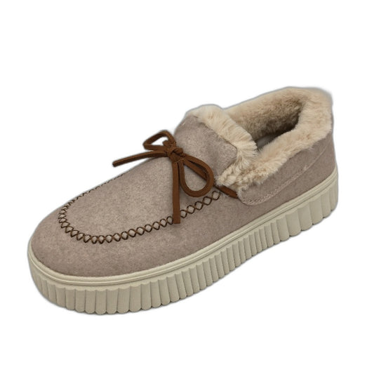 Skechers Memory Foam Cozy Ojai Faux Wool Moccasin Slippers Ladies Size 9.5 NEW