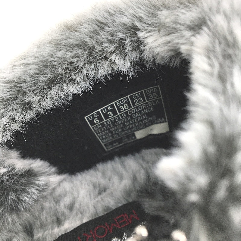 Skechers Memory Foam Cozy Campfire Black Faux Fur Slippers Ladies Size 6 NEW