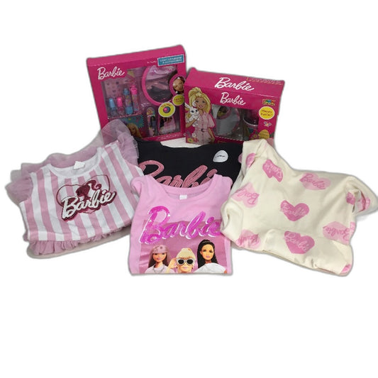 Barbie 4 Piece Clothing, Make Up & Dinner Wear Easter Egg Pack Girls Size 4 NEW