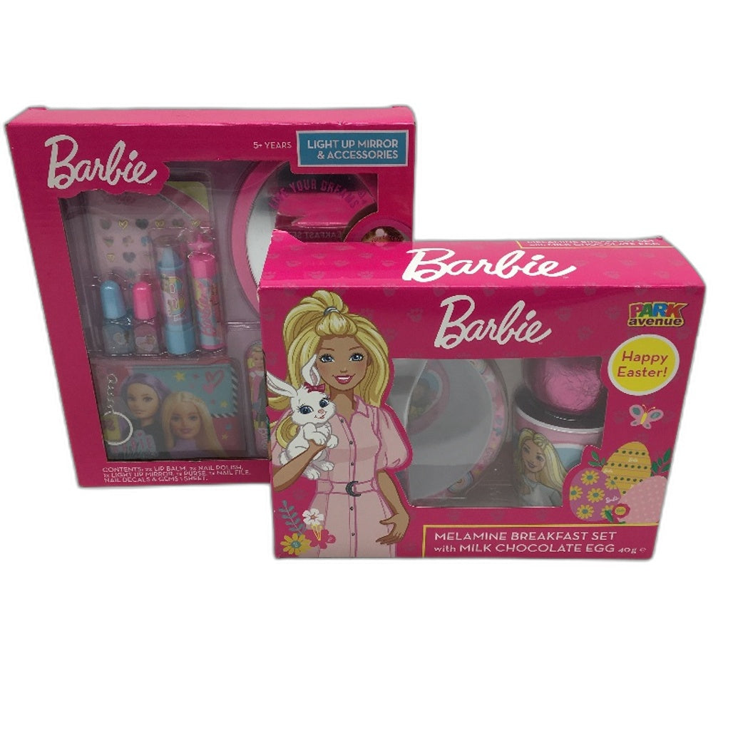 Barbie 4 Piece Clothing, Make Up & Dinner Wear Easter Egg Pack Girls Size 4 NEW
