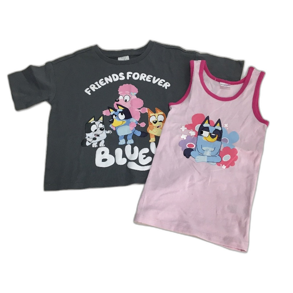 Target Bluey & Friends 6 Piece Dress & Jumper Clothing Pack Girls Size 4 NEW