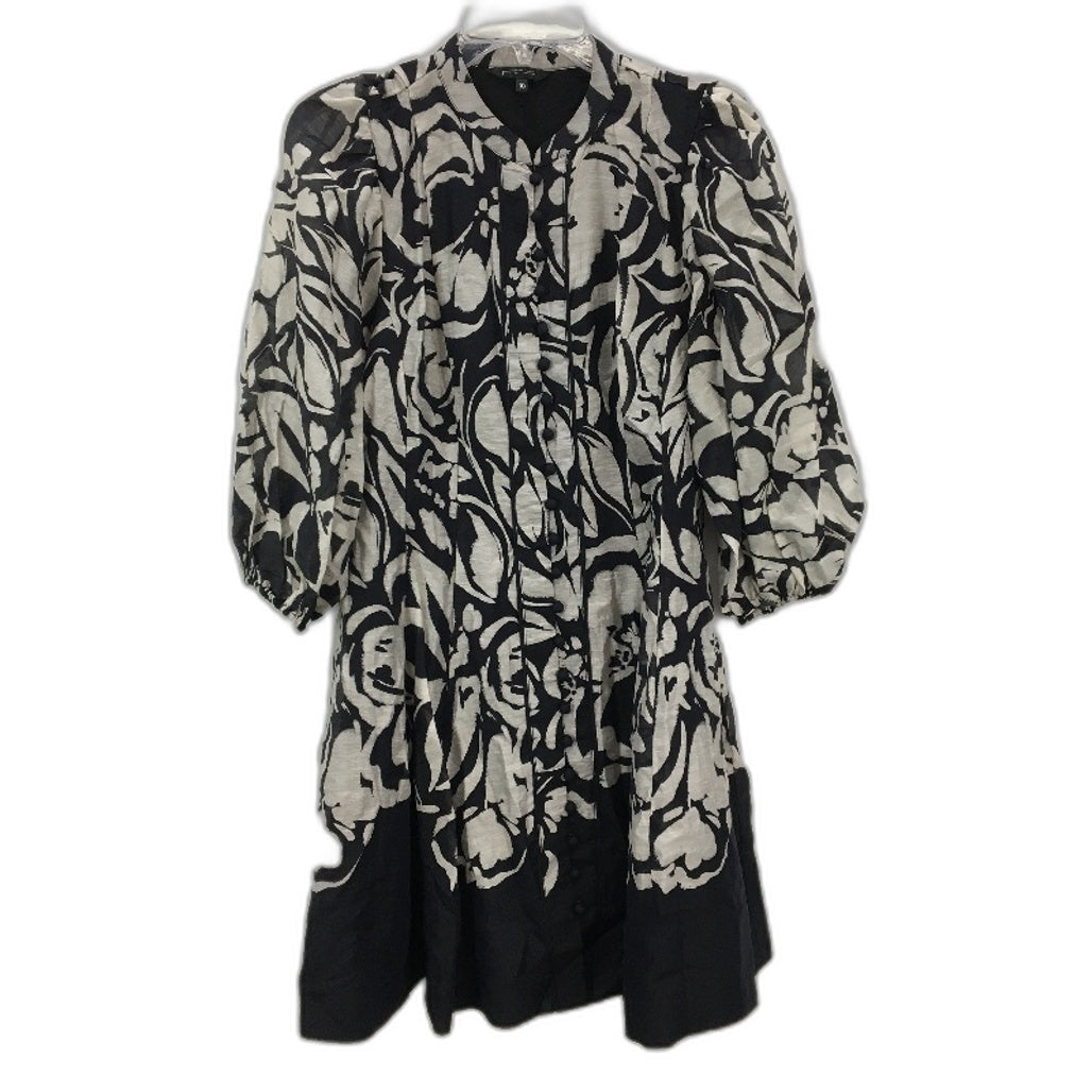 Portmans Linen Blend Melanie Placement Print Mini Dress Ladies Size 10 NEW