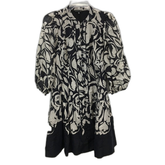 Portmans Linen Blend Melanie Placement Print Mini Dress Ladies Size 10 NEW