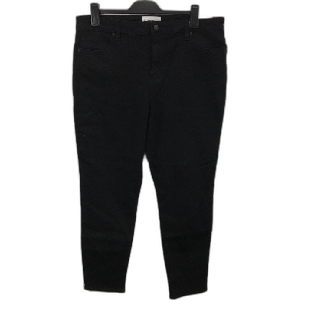 Riders By Lee Black Mid Ankle Skimmer Skinny Crop Denim Jeans Ladies Size 18 NEW