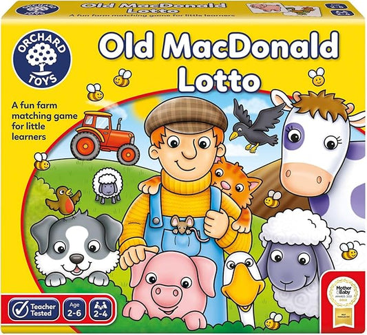Orchard Toys Old MacDonald Lotto Farm Matching Game 2-4 Players Ages 2-6 NEW