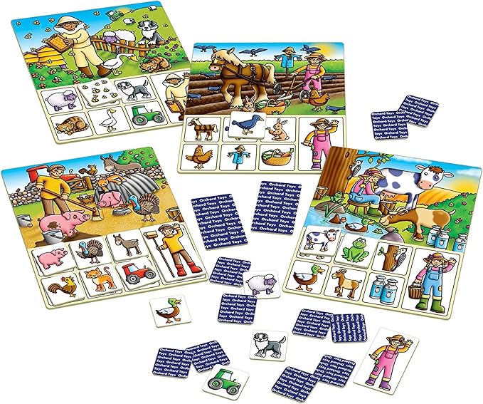 Orchard Toys Old MacDonald Lotto Farm Matching Game 2-4 Players Ages 2-6 NEW