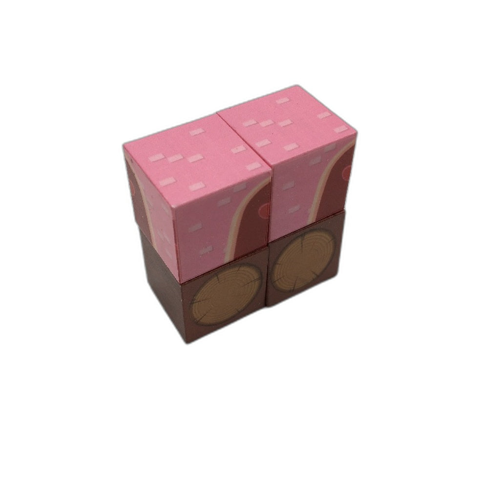 100 Piece Pink Princess Castle Magnetic Building Blocks Cubes with Carry Bag NEW