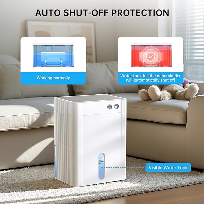 PC-450C 156oz Ultra Quiet Autio Shut Off Energy Efficient Dehumidifier NEW