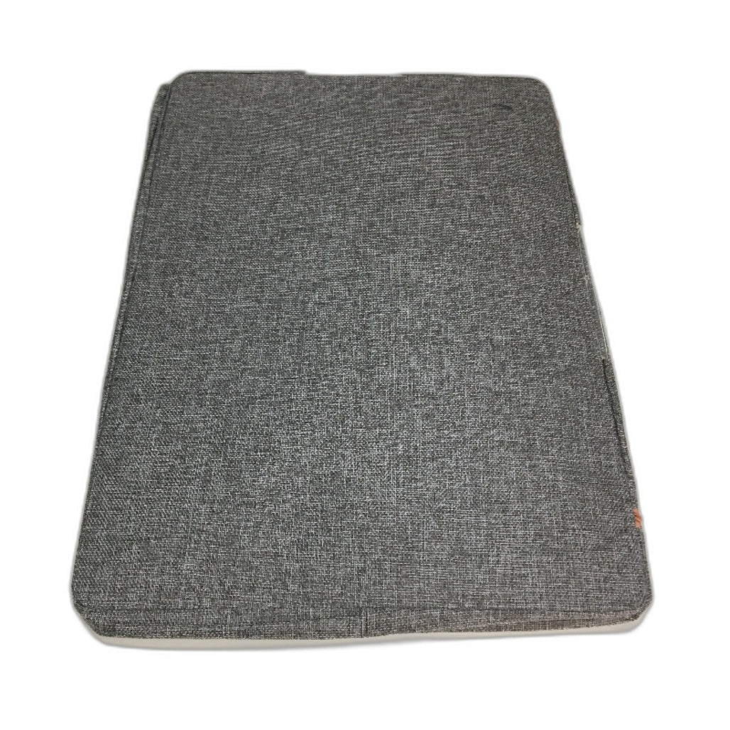 2 Pack 100L Textured Linen Foldable Clothes Steel Frame Storage Bins in Grey NEW