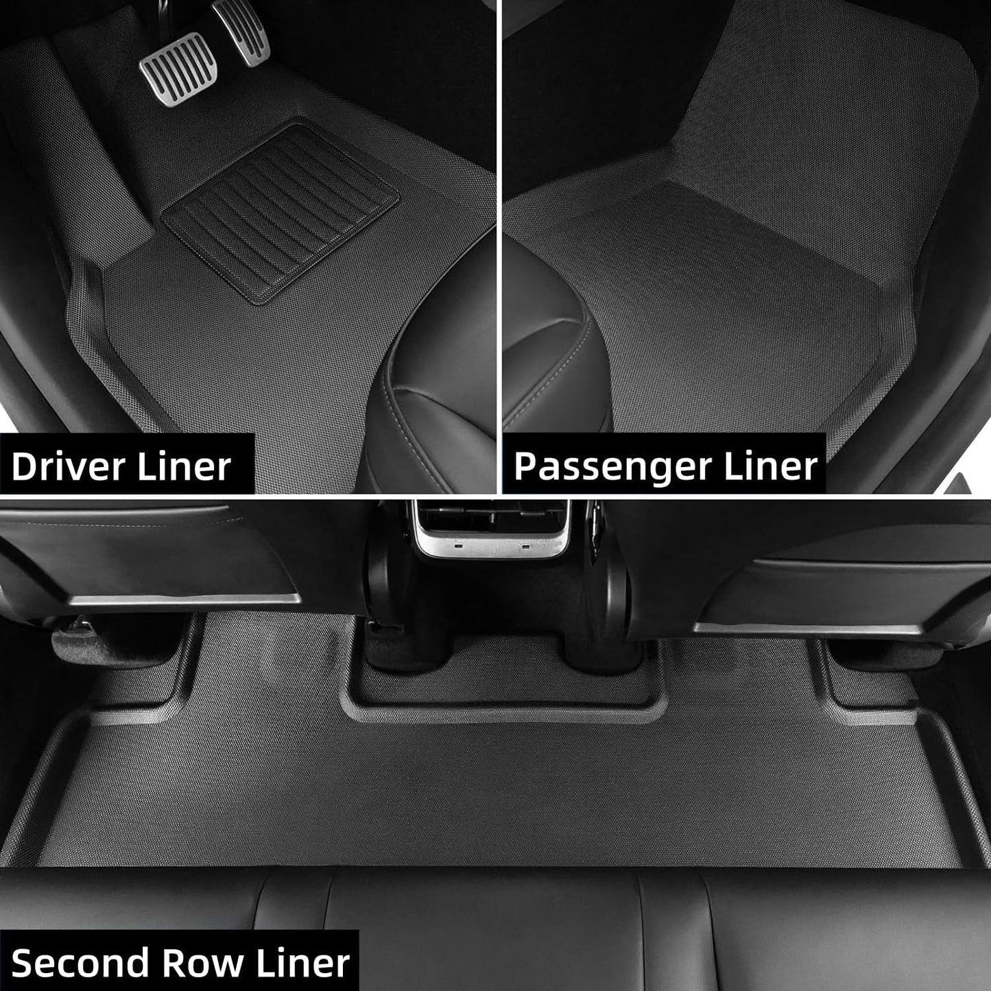 9 Piece Car Floor and Cargo Liner Mat Set Tesla Model Y 5 Seater 2020-2024 NEW