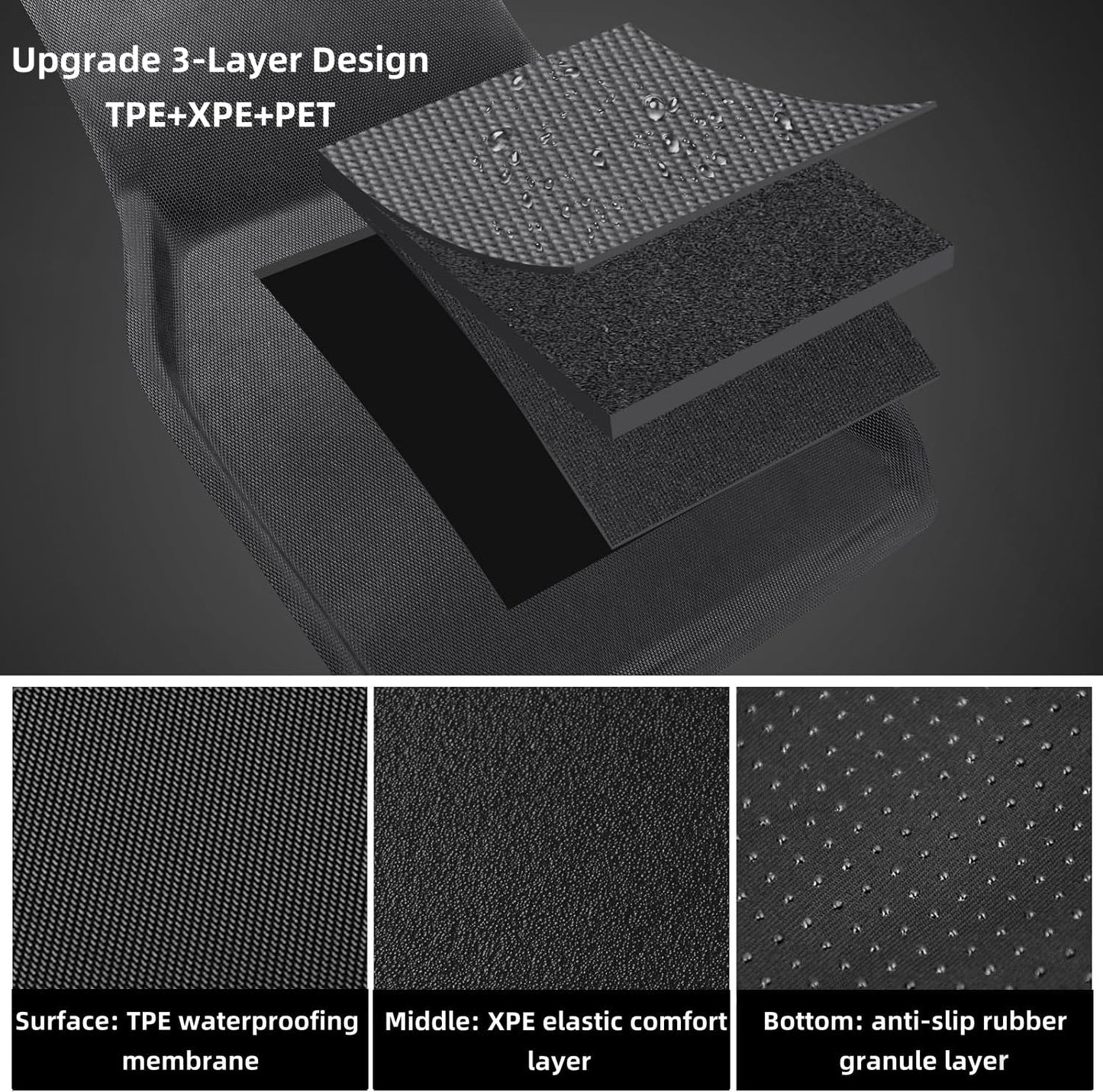9 Piece Car Floor and Cargo Liner Mat Set Tesla Model Y 5 Seater 2020-2024 NEW