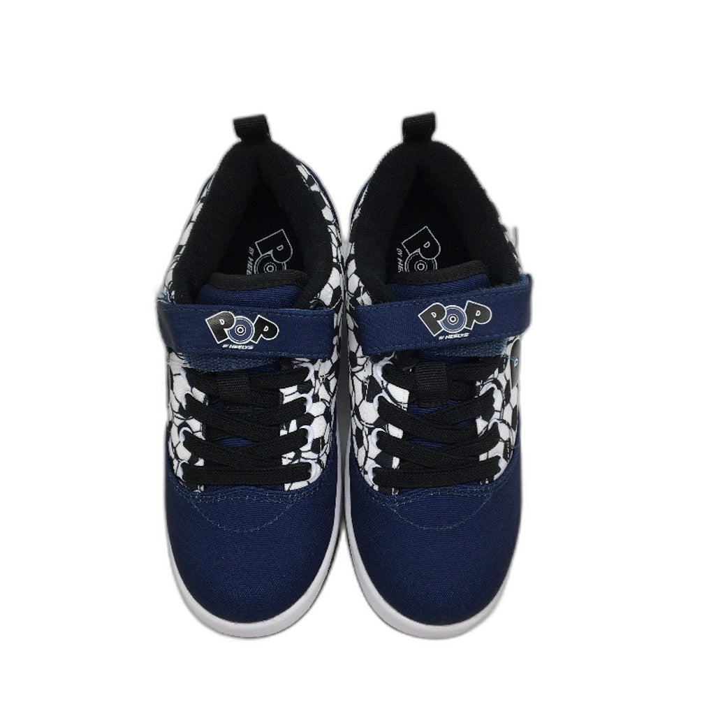 Pop by HEELYS Soccer Ball Pattern Navy Wheel Sneaker Boys Size EU 32 NEW