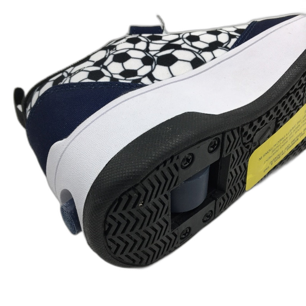 Pop by HEELYS Soccer Ball Pattern Navy Wheel Sneaker Boys Size EU 32 NEW