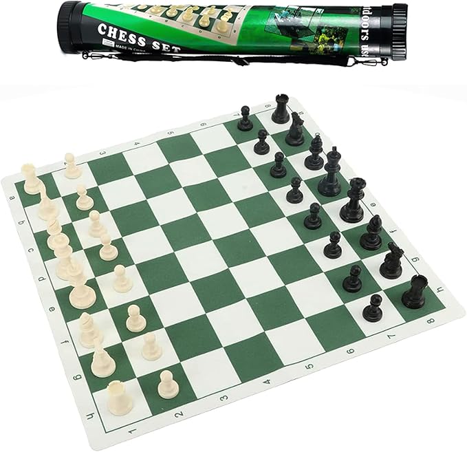 Beauties Factory Roll Up Portable Chess Set with Carry Case 50x50cm NEW