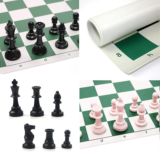 Beauties Factory Roll Up Portable Chess Set with Carry Case 50x50cm NEW