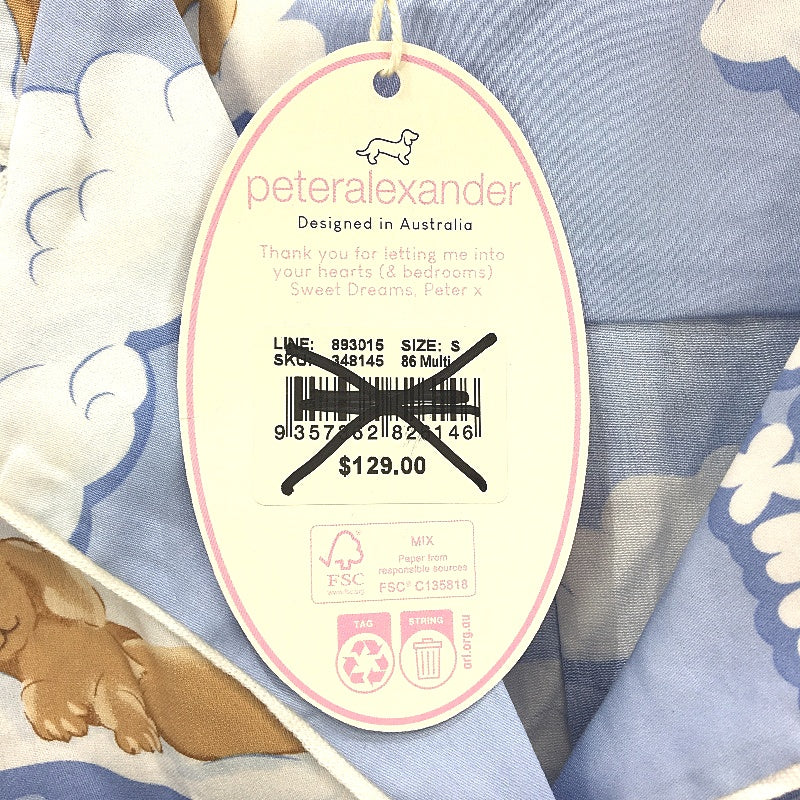 Peter Alexander Penny On A Cloud Blue Shortie PJ Set Ladies Size Small NEW