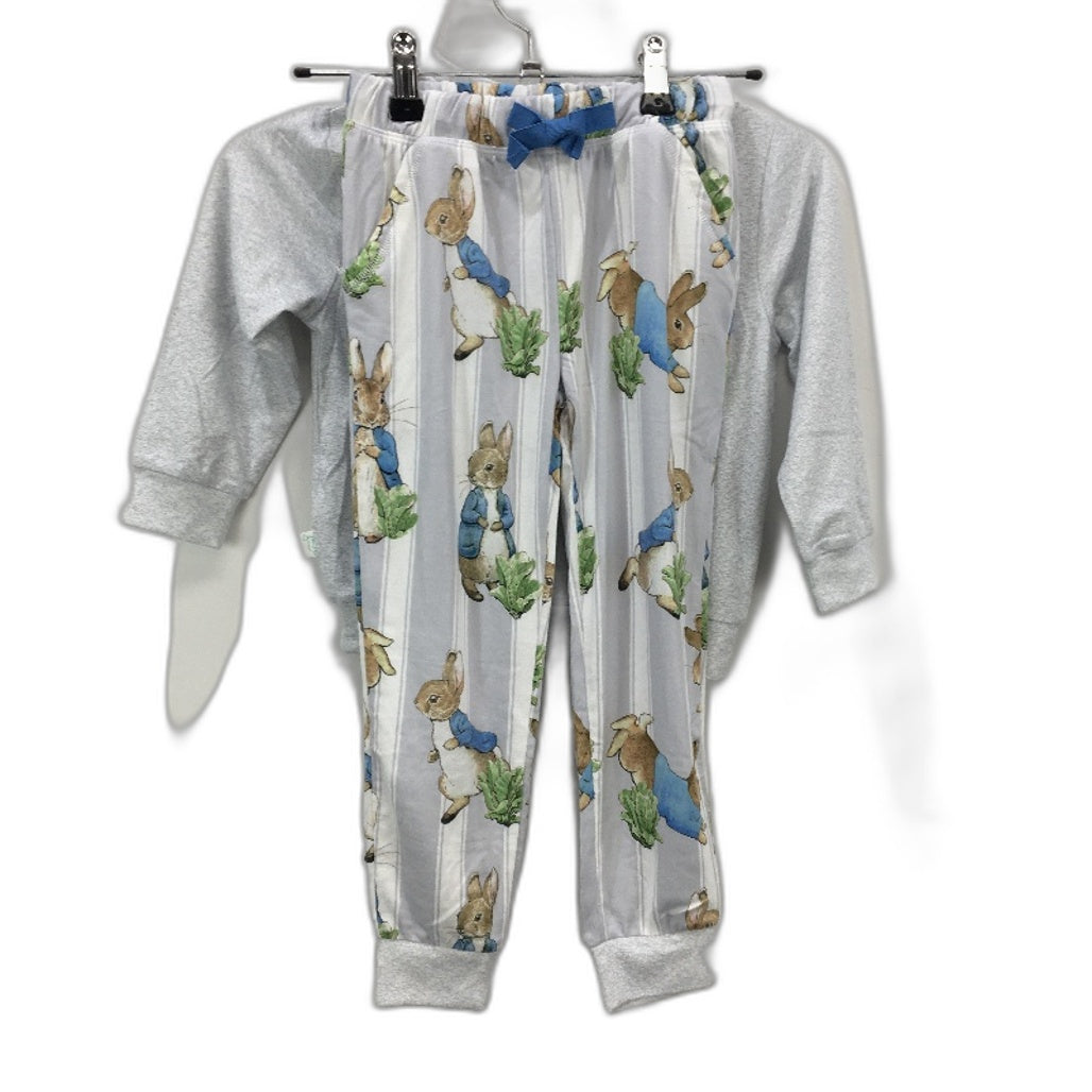 Peter Alexander Peter Rabbit Plush Long Pyjama Set Junior Boys Size Youth 4 NEW