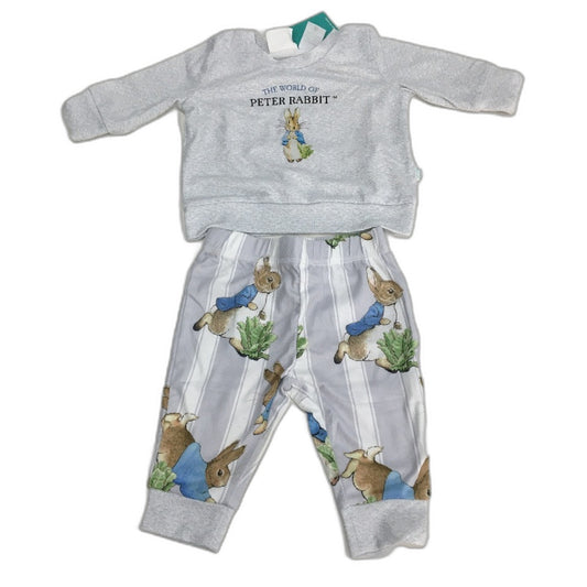 Peter Alexander Peter Rabbit Plush Long PJ Set Baby Boys Size 00/3-6 Months NEW