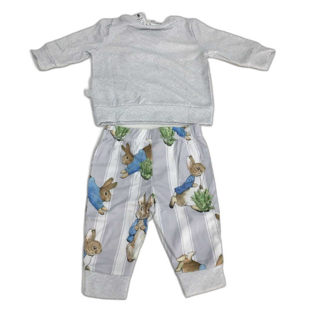 Peter Alexander Peter Rabbit Plush Long PJ Set Baby Boys Size 00/3-6 Months NEW