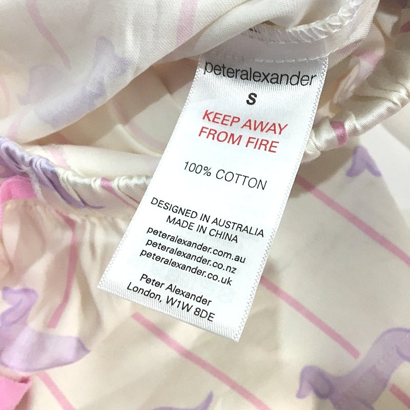 Peter Alexander Penny Pink Stripe Cream Boxer Shorts Ladies Size Small NEW