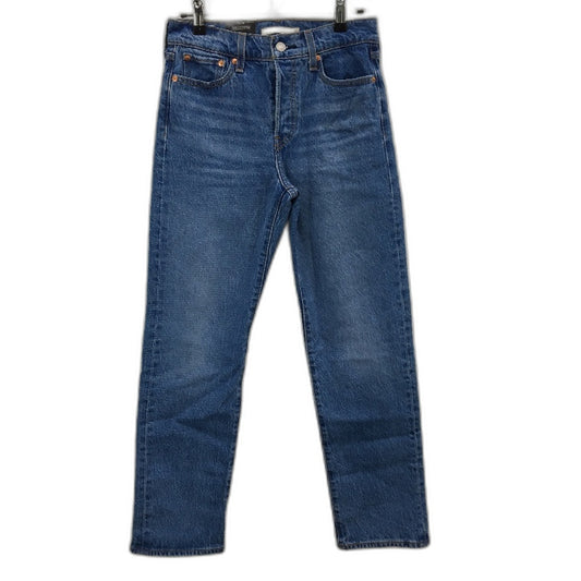 Levi's Wedgie Straight High Rise Denim Blue Jeans Ladies Size W26 L28 NEW