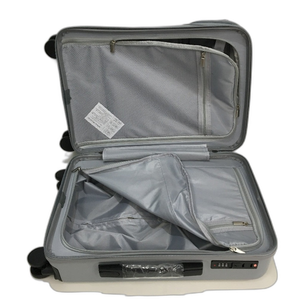Travel 20" Silver Carry On Hardshell TSA Lockable Lightweight Suitcase NEW
