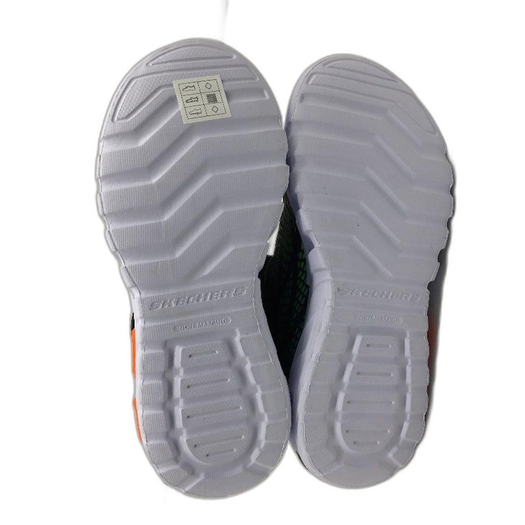 Skechers Light Up Flex-Glow Elite Vorlo Navy Green Kids Size US 3 UK 2 EU 35 NEW