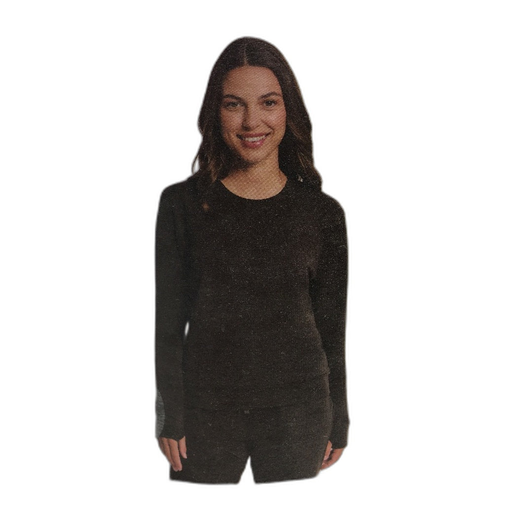 Crane Performance Brown Australian Merino Wool Blend Sweat Top Size L NEW