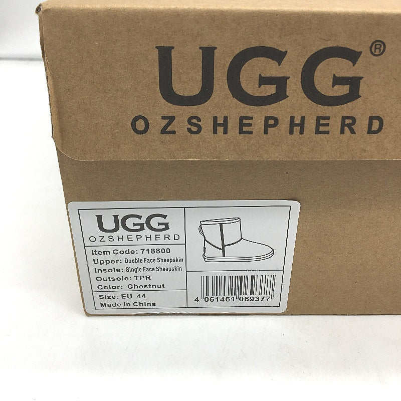UGG Boots Australian Double Face Sheepskin Chesnut Unisex Size EU 44 M11 L13 NEW