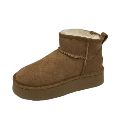 UGG Thick Bottom EVA Chesnut Ankle Bootie Slippers Unisex Size L6  M4 EU37 NEW