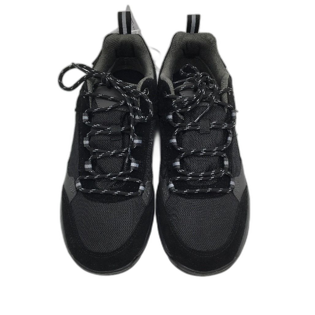 Crane Hiking Low Cut Leather Upper Lace Up Black Sneaker Shoes Mens Sze 8 NEW