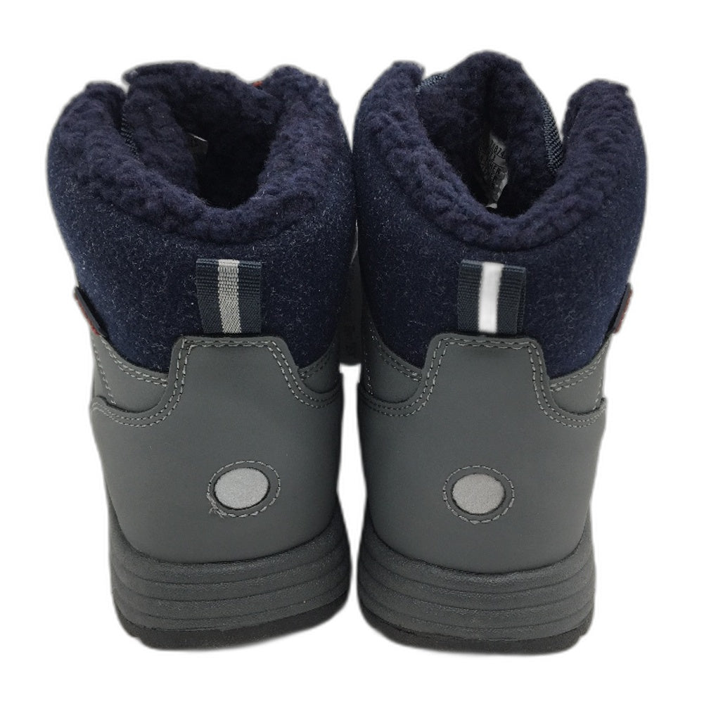 Crane Snow Extreme Thermoboots Fleece Lined Lace Up Grey Navy Mens Size 8 NEW