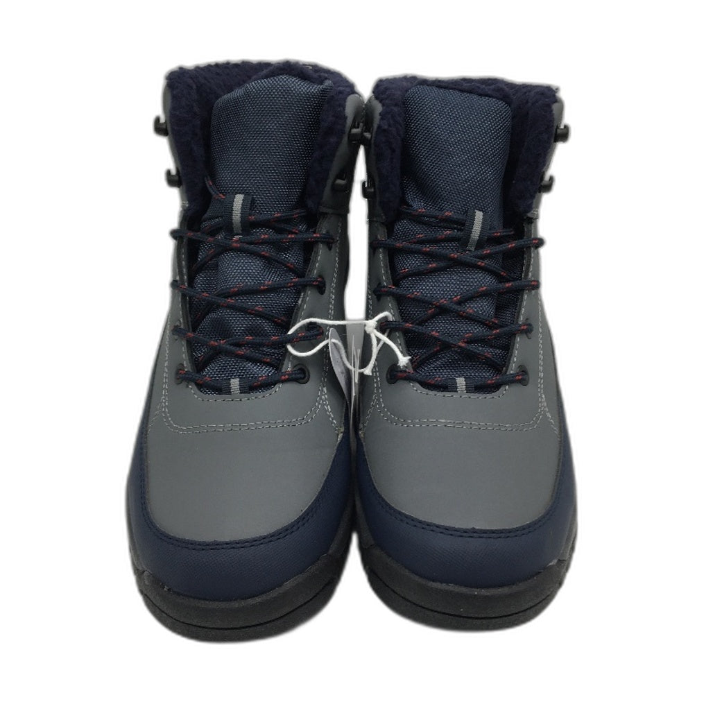 Crane Snow Extreme Thermoboots Fleece Lined Lace Up Grey Navy Mens Size 11 NEW