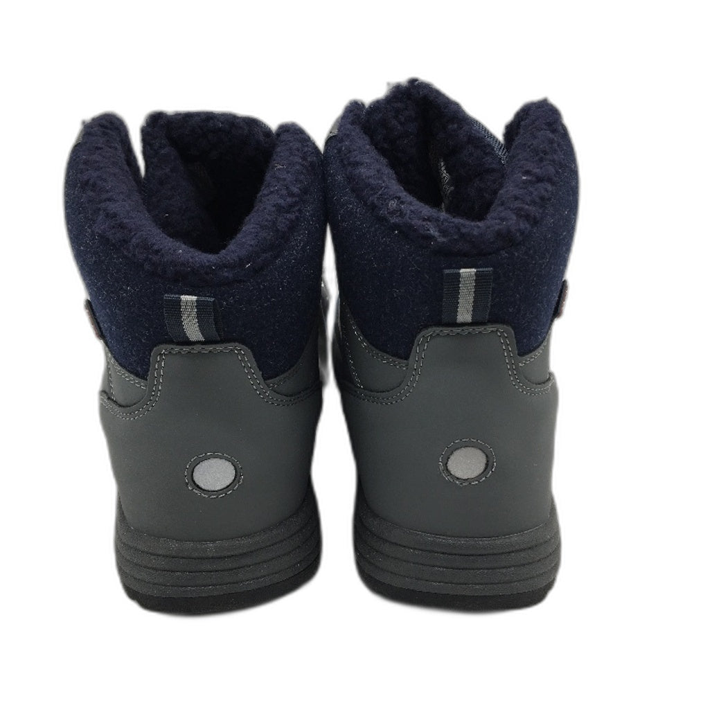 Crane Snow Extreme Thermoboots Fleece Lined Lace Up Grey Navy Mens Size 11 NEW