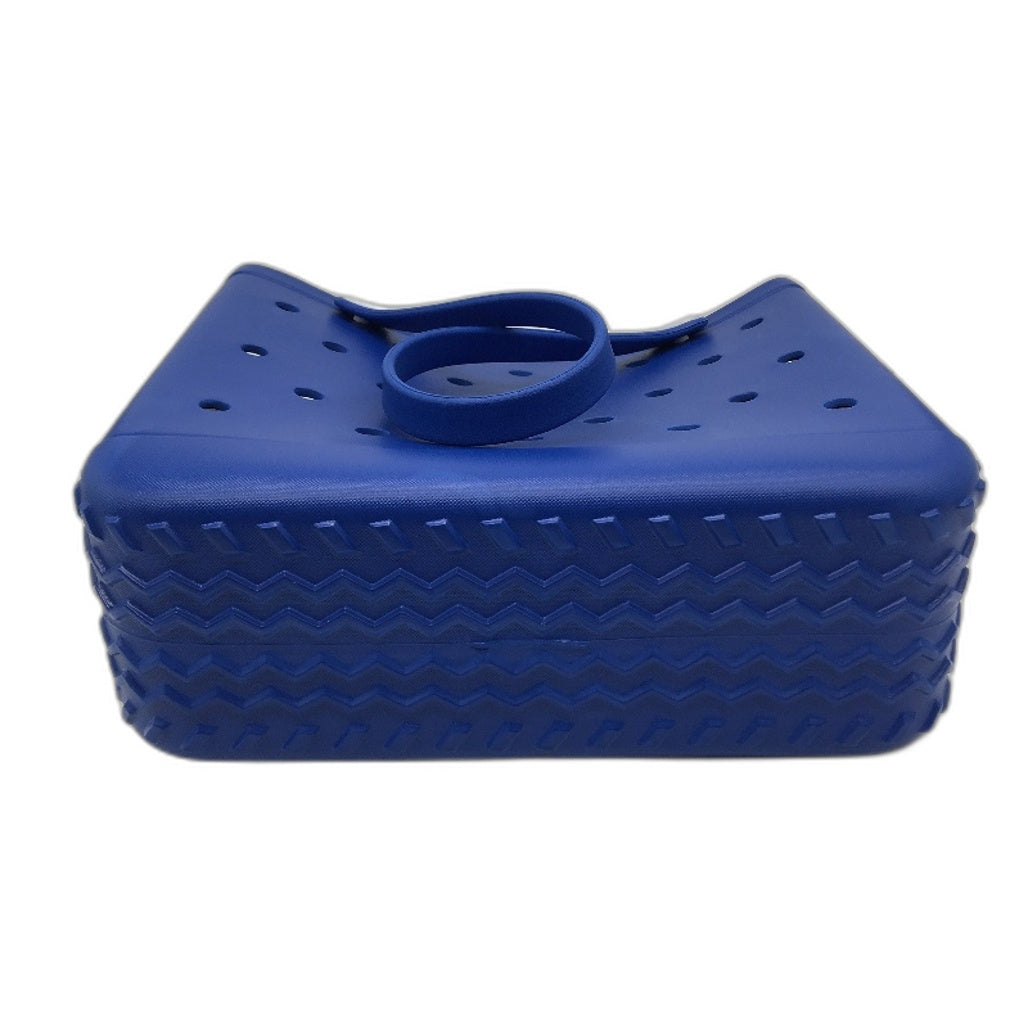 Jiusege Royal Blue Durable Waterproof Rubber Tread Base Sandproof Beach Tote NEW