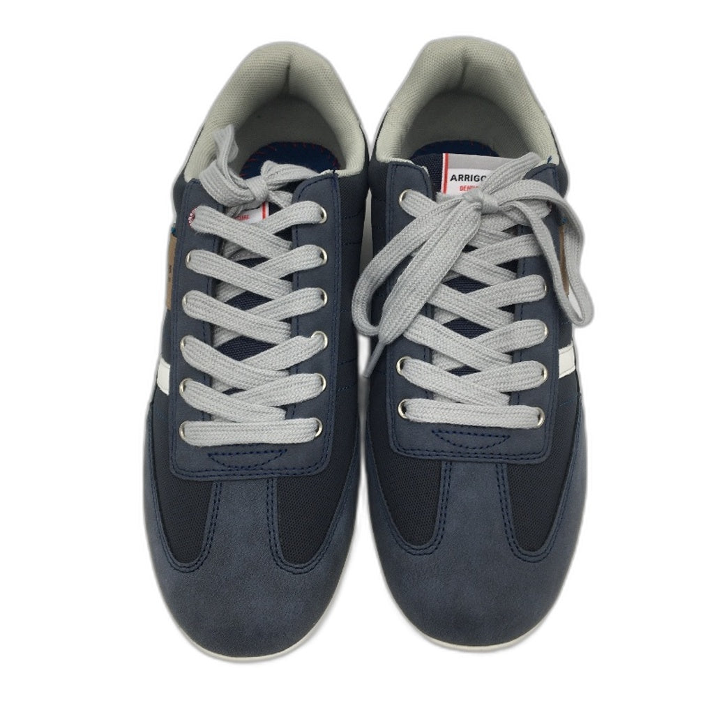 Arrigo Bello Navy Blue Lightweight Lace Up Casual Shoe Mens US 9 EU 42 NEW