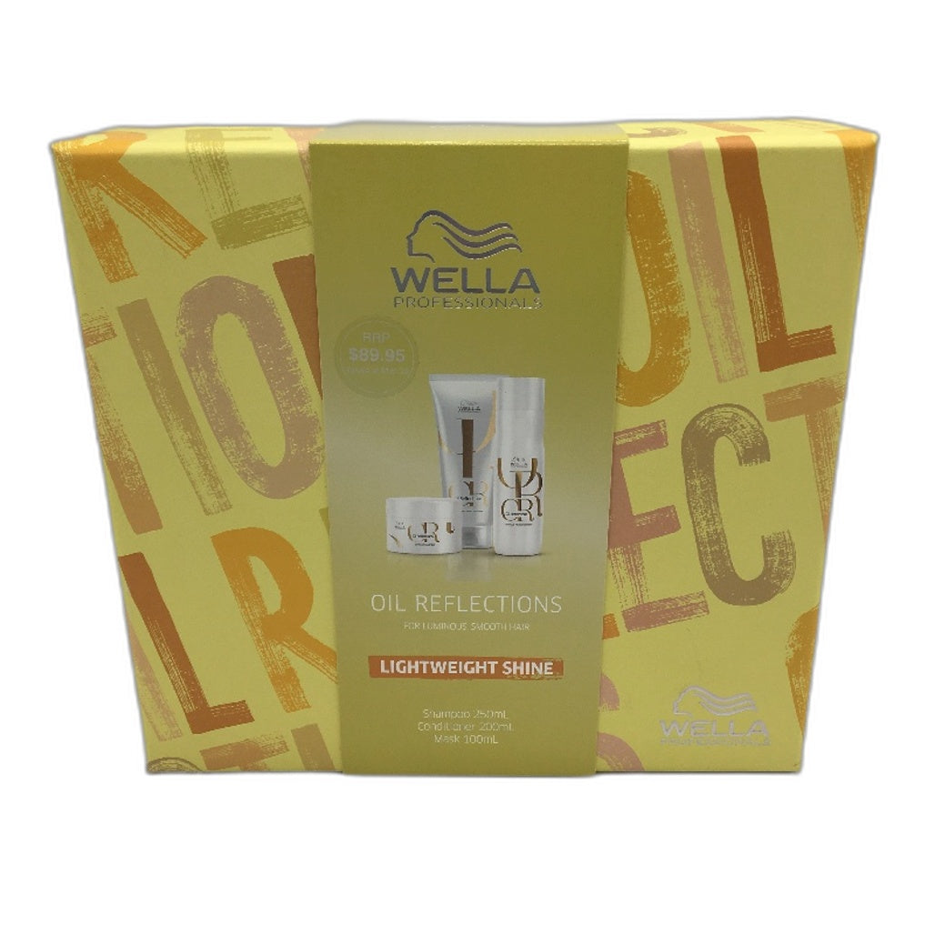 Wella Professionals Lightweight Shine Oil Reflections Trio Set Gift Pack NEW