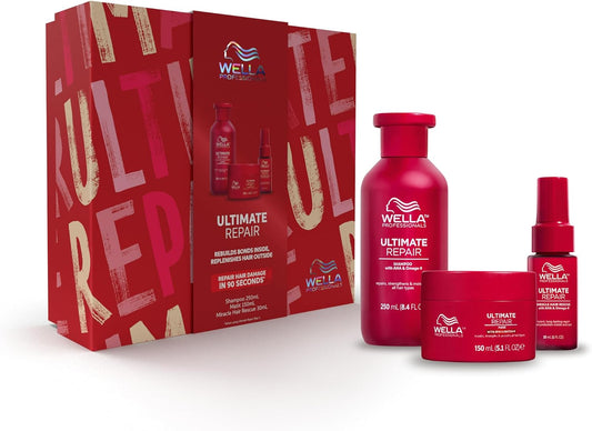 Wella Professionals Ultimate Repair Miracle Hair Rescue Trio Set Gift Pack NEW