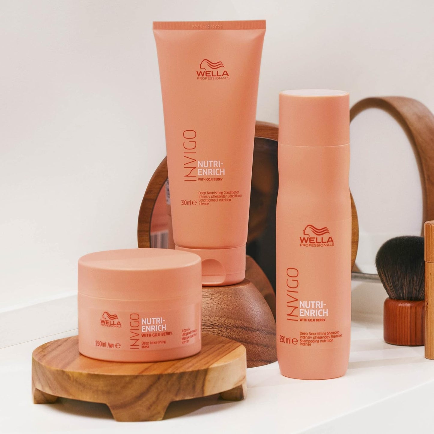 Wella Professional De-Stress With Invigo Nutri-Enrich Trio Set Gift Pack NEW